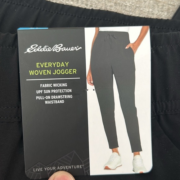 Eddie Bauer Black Woven Jogger Size XL. NWT. - Picture 1 of 10
